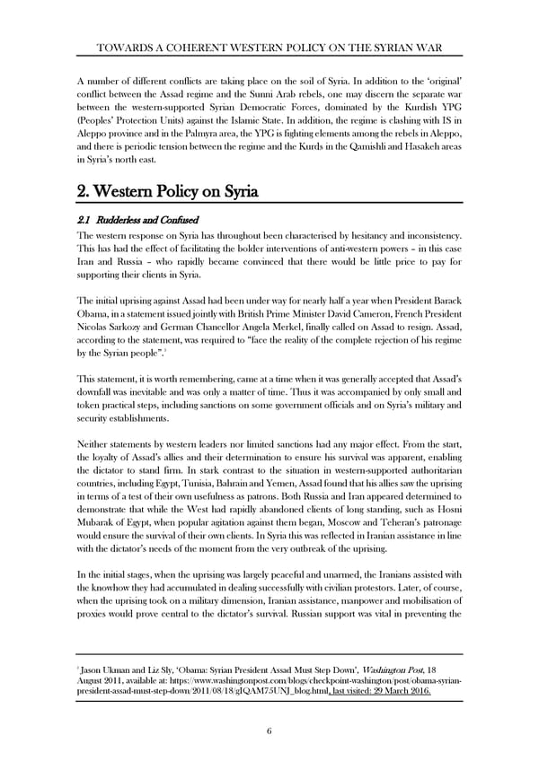 Towards A Coherent Policy On The Syrian War - Page 8