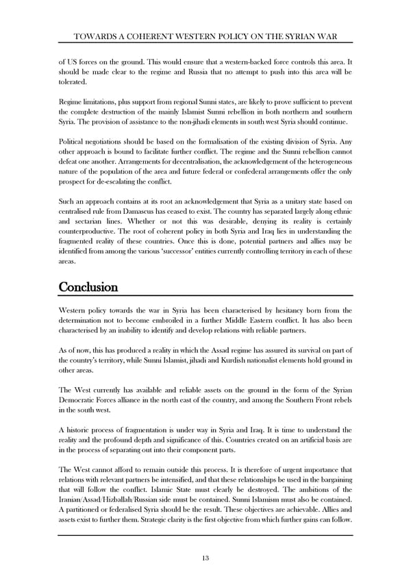 Towards A Coherent Policy On The Syrian War - Page 15