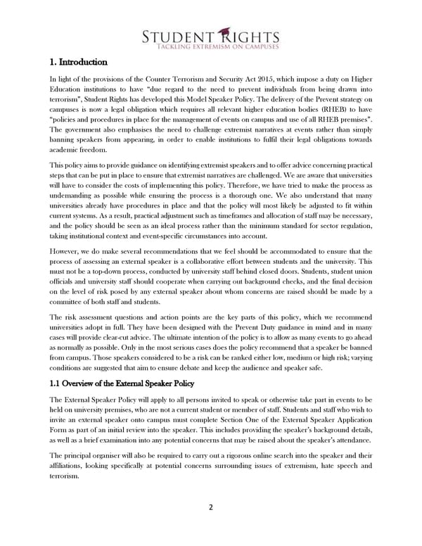 A Model External Speaker Policy - Page 4