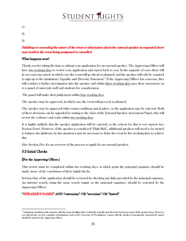 A Model External Speaker Policy - Page 17