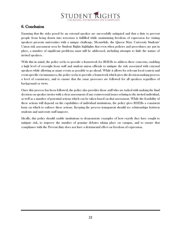 A Model External Speaker Policy - Page 24