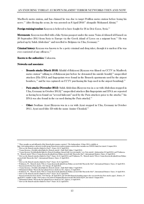 An Enduring Threat: Europe’s Islamist Terror Networks Then and Now - Page 18