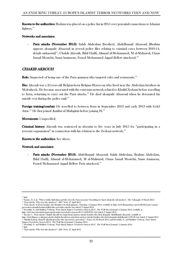 An Enduring Threat: Europe’s Islamist Terror Networks Then and Now - Page 25