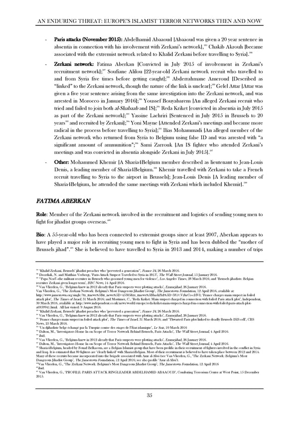 An Enduring Threat: Europe’s Islamist Terror Networks Then and Now - Page 38