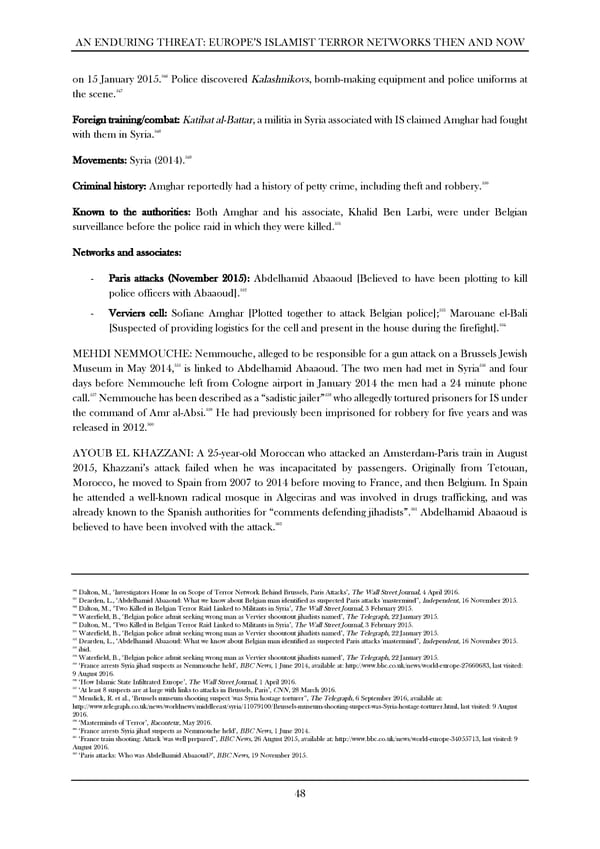 An Enduring Threat: Europe’s Islamist Terror Networks Then and Now - Page 51