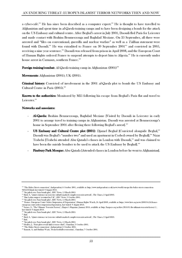 An Enduring Threat: Europe’s Islamist Terror Networks Then and Now - Page 57