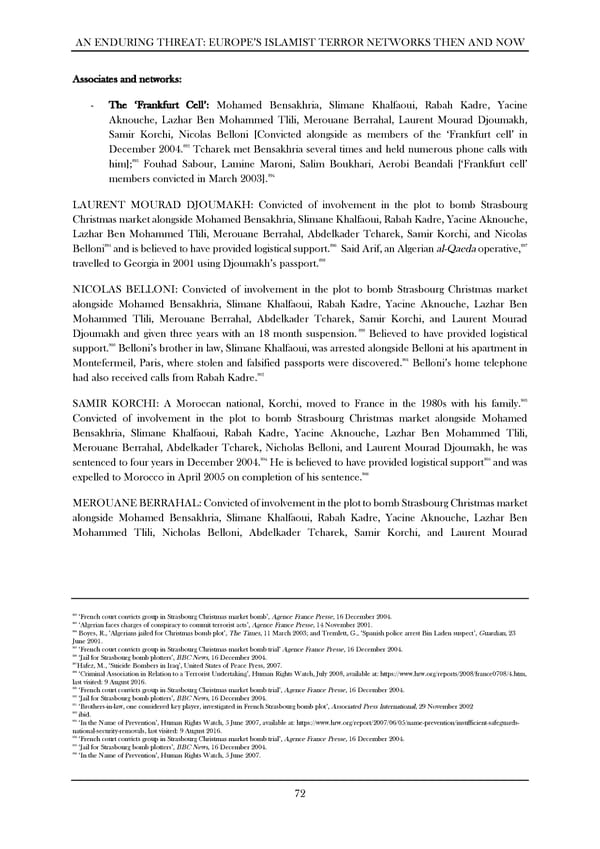 An Enduring Threat: Europe’s Islamist Terror Networks Then and Now - Page 76