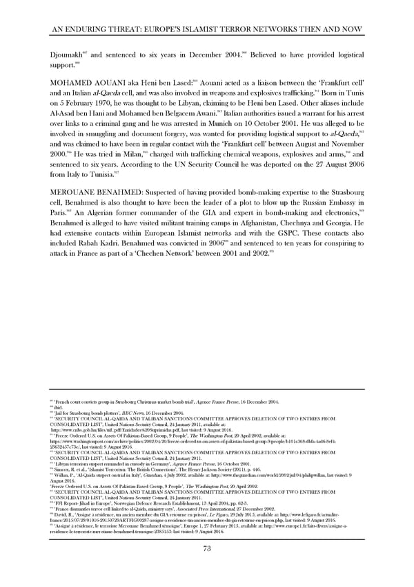 An Enduring Threat: Europe’s Islamist Terror Networks Then and Now - Page 77