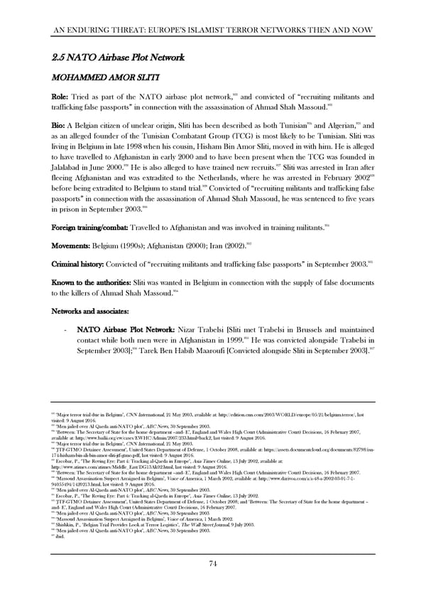 An Enduring Threat: Europe’s Islamist Terror Networks Then and Now - Page 78