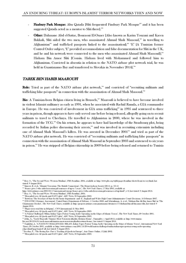 An Enduring Threat: Europe’s Islamist Terror Networks Then and Now - Page 79