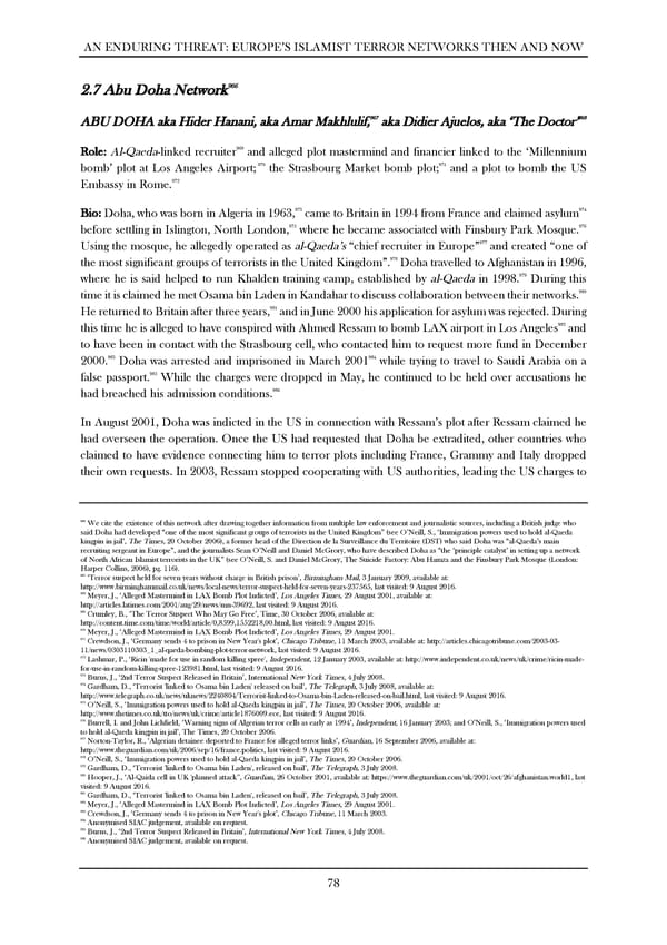 An Enduring Threat: Europe’s Islamist Terror Networks Then and Now - Page 82