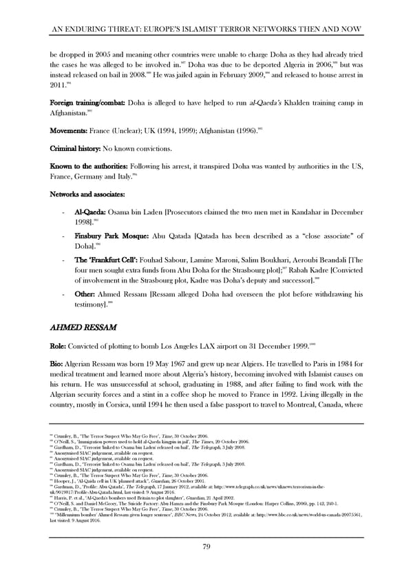 An Enduring Threat: Europe’s Islamist Terror Networks Then and Now - Page 83