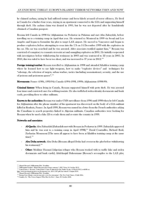 An Enduring Threat: Europe’s Islamist Terror Networks Then and Now - Page 84