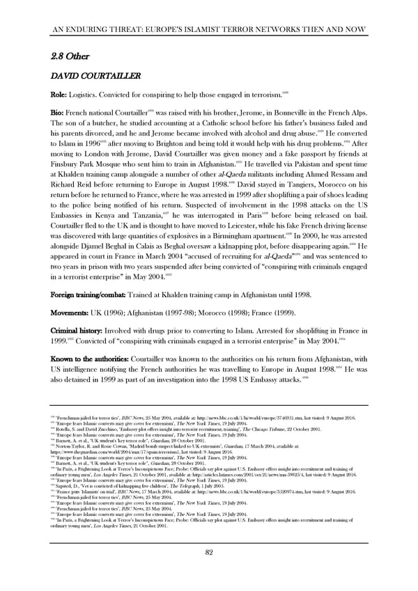 An Enduring Threat: Europe’s Islamist Terror Networks Then and Now - Page 86