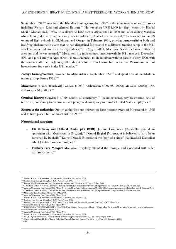 An Enduring Threat: Europe’s Islamist Terror Networks Then and Now - Page 88