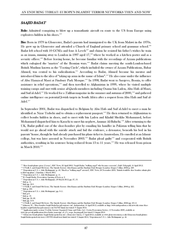 An Enduring Threat: Europe’s Islamist Terror Networks Then and Now - Page 91