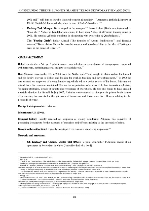 An Enduring Threat: Europe’s Islamist Terror Networks Then and Now - Page 93