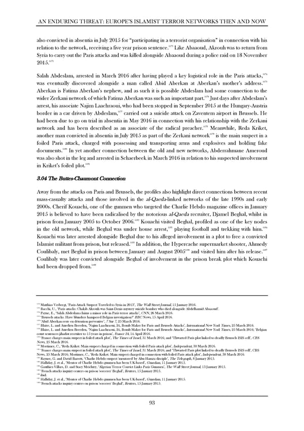 An Enduring Threat: Europe’s Islamist Terror Networks Then and Now - Page 98