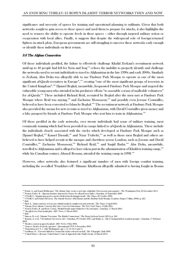 An Enduring Threat: Europe’s Islamist Terror Networks Then and Now - Page 100