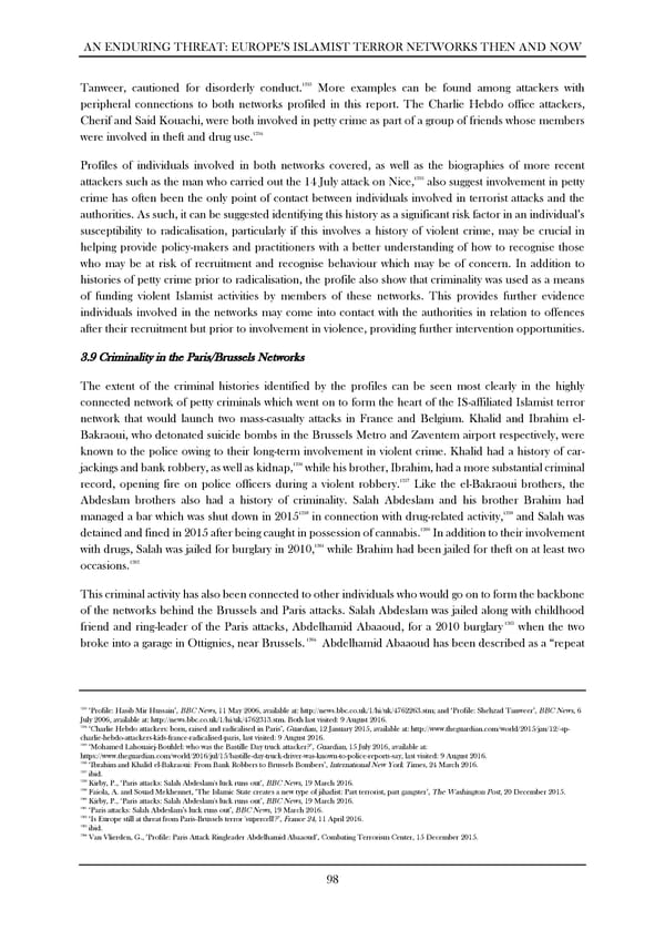 An Enduring Threat: Europe’s Islamist Terror Networks Then and Now - Page 103