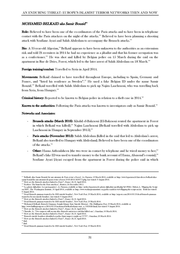 An Enduring Threat: Europe’s Islamist Terror Networks Then and Now - Page 34